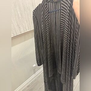 SENSO Black and White Striped Dubai Abaya